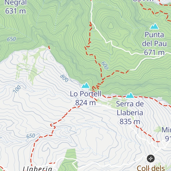 Map of Lo Portell