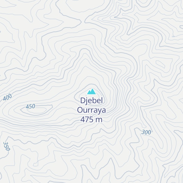 Map of Djebel Ourraya