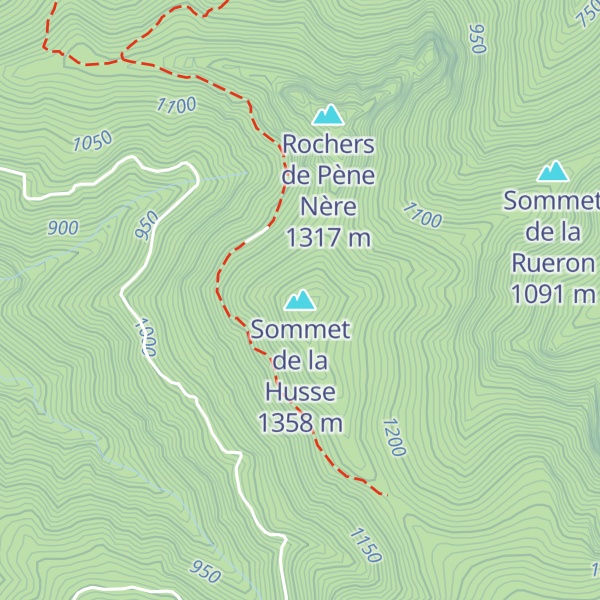 Map of Sommet de la Husse