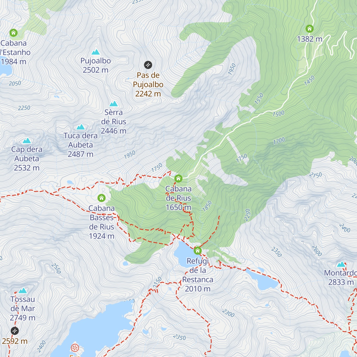 Cabana de Rius map