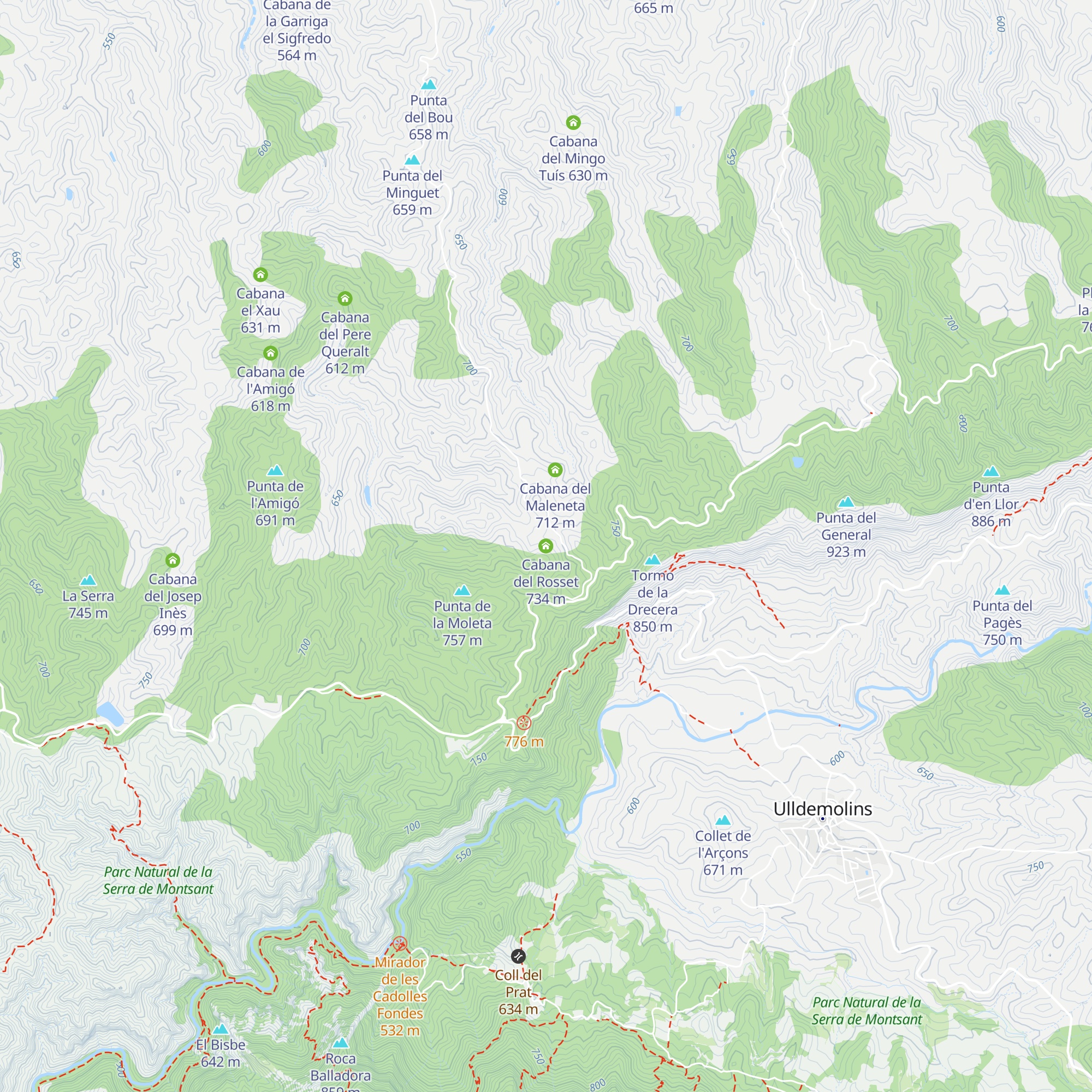 Cabana del Rosset map