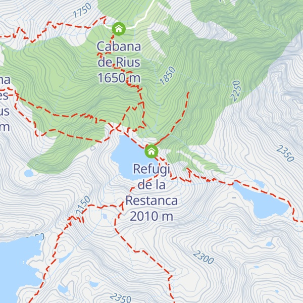 Map of Refugi de la Restanca