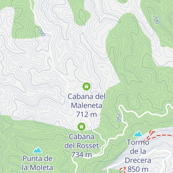 Map of Cabana del Maleneta