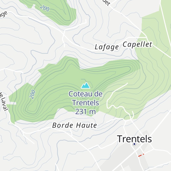 Map of Coteau de Trentels