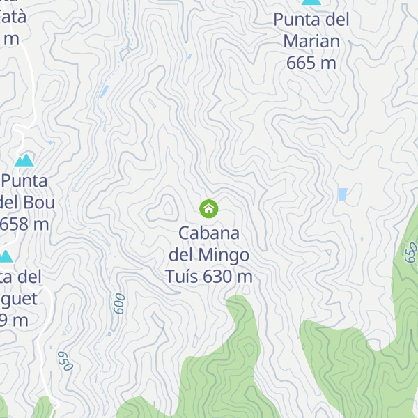 Map of Cabana del Mingo Tuís