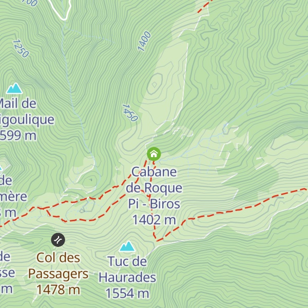 Map of Cabane de Roque Pi - Biros