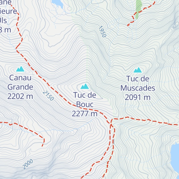 Map of Pic de Lanères