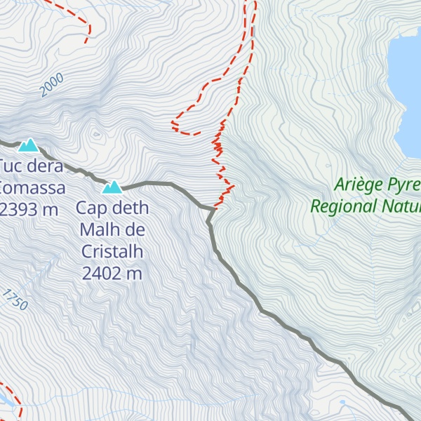 Map of Pic du Crabere