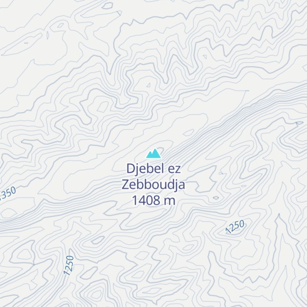 Map of Djebel ez Zebboudja