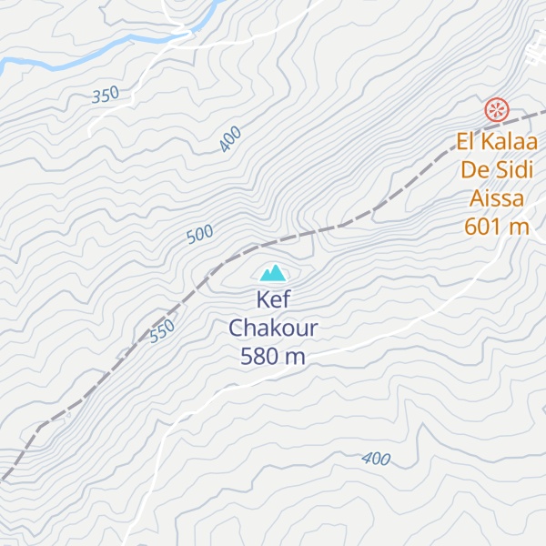 Map of Kef Chakour