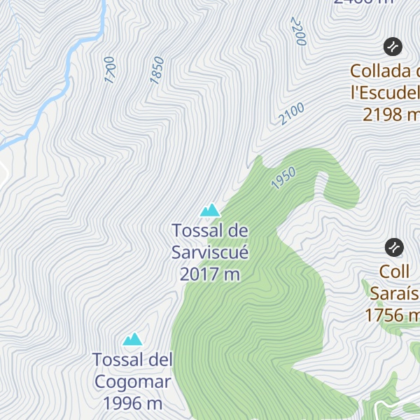 Map of Tossal de Sarviscué