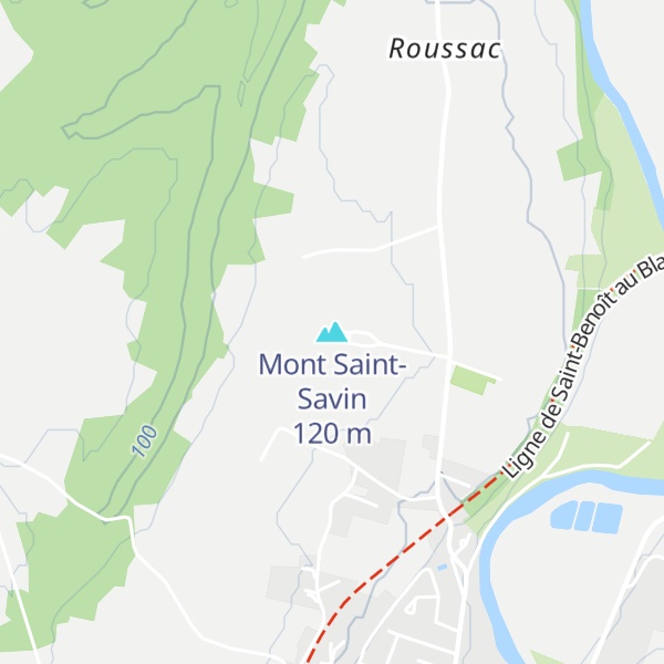 Map of Mont Saint-Savin