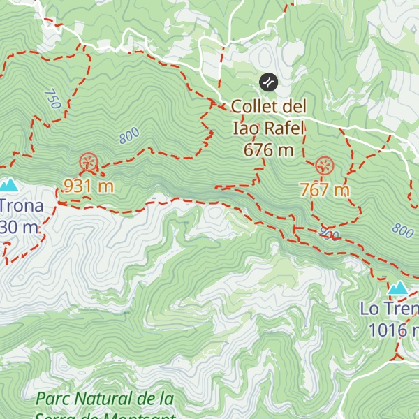 Map of Roca del Llençol