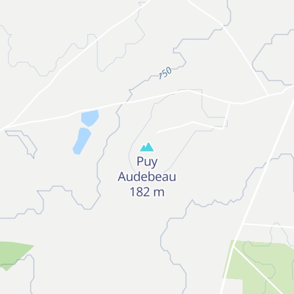 Map of Puy Audebeau