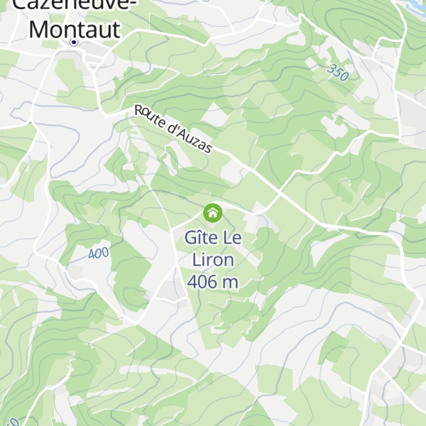 Map of Gîte Le Liron