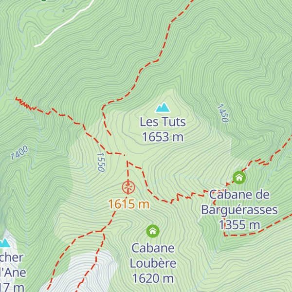 Map of Cabane de l'Herbe-Soulette