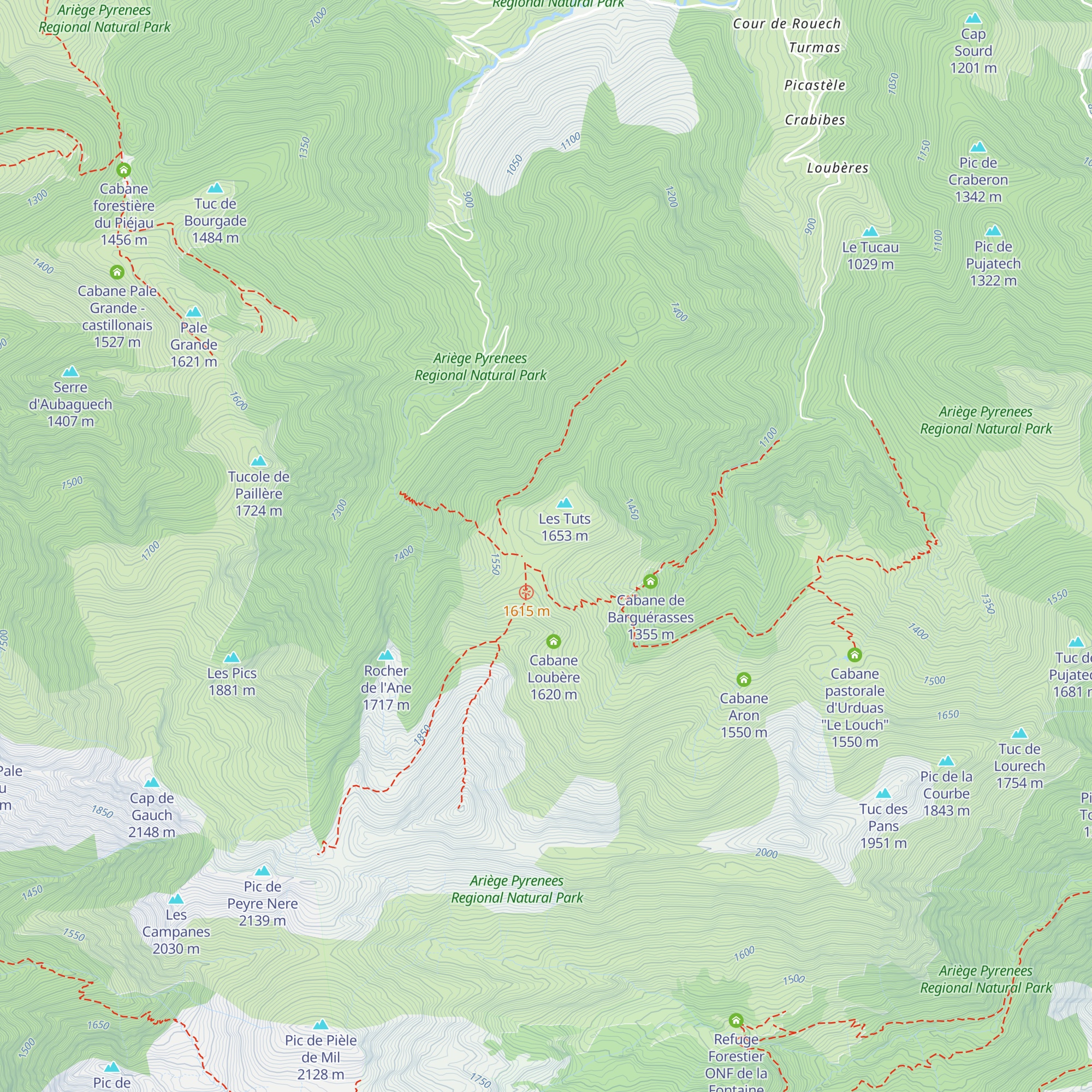 Cabane de l'Herbe-Soulette map