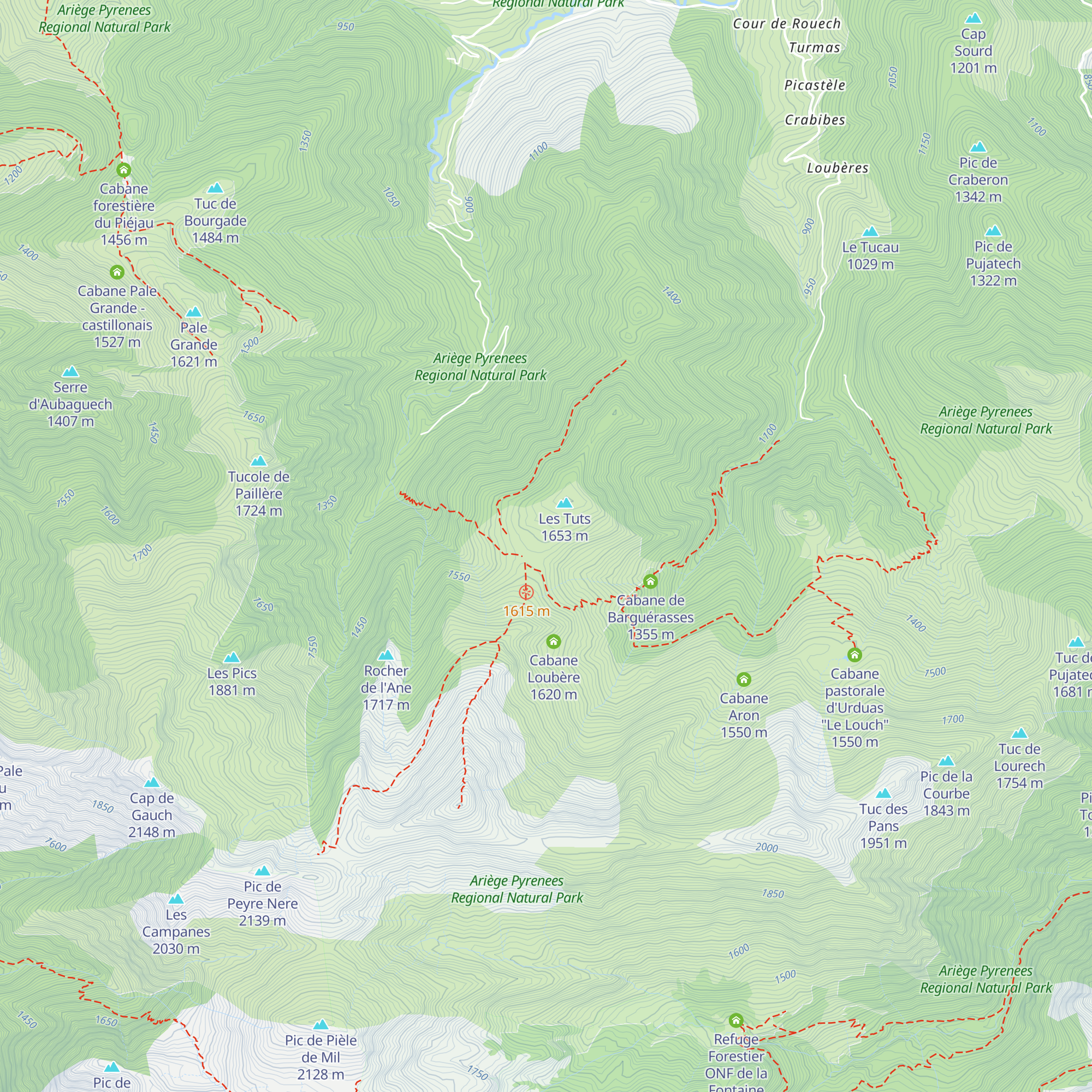 Cabane de l'Herbe-Soulette map