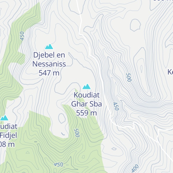 Map of Koudiat Ghar Sba