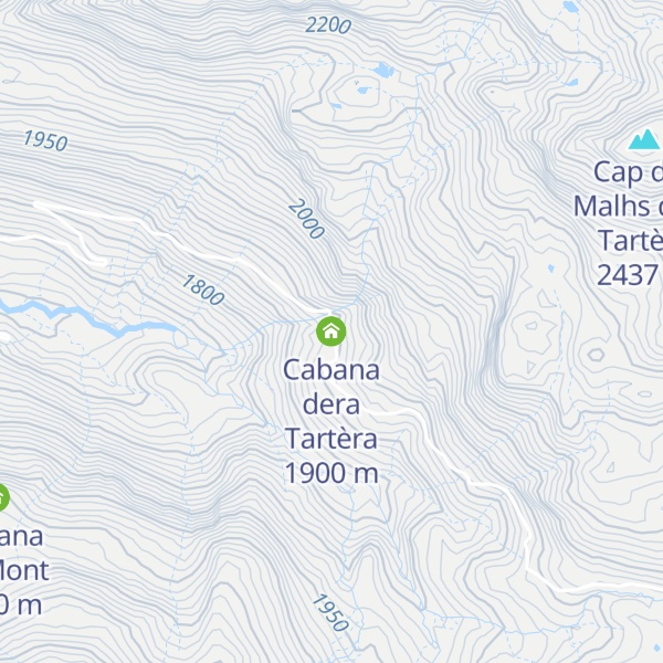 Map of Cabana dera Tartèra