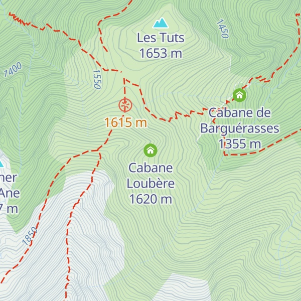 Map of Cabane Loubère