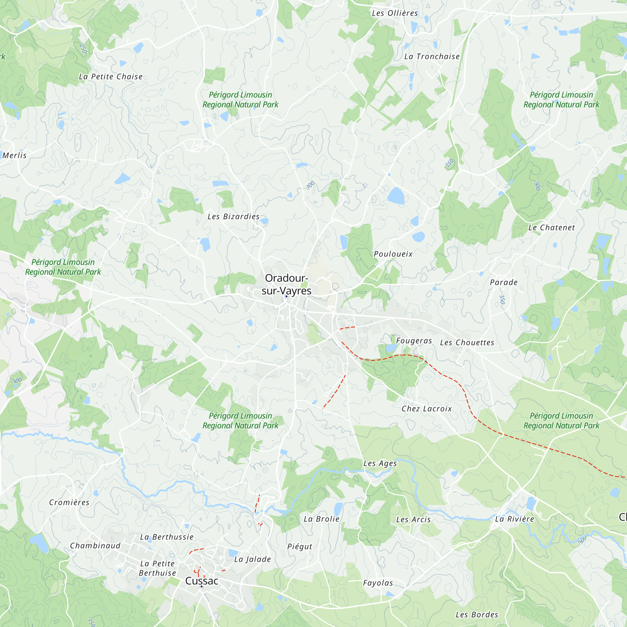 Office de tourisme Ouest Limousin map