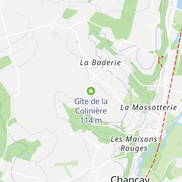 Map of Gîte de la Colinière
