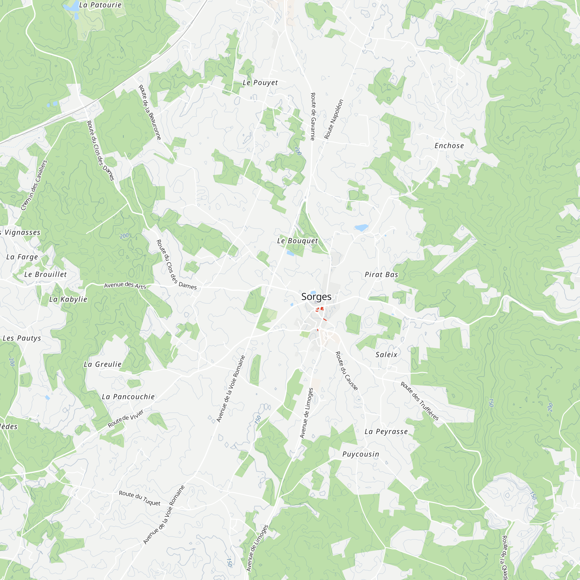 Chataignarias map