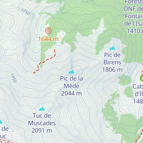 Map of Pic de la Mède