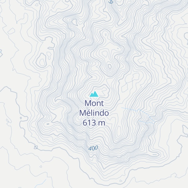 Map of Mont Mélindo