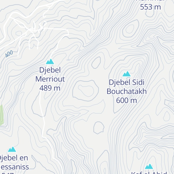 Map of Djebel Ach el Agab