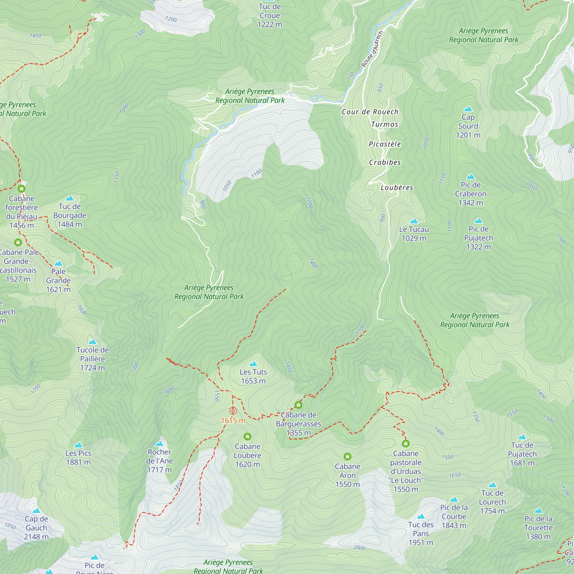 Refuge du col de L’Estrade map