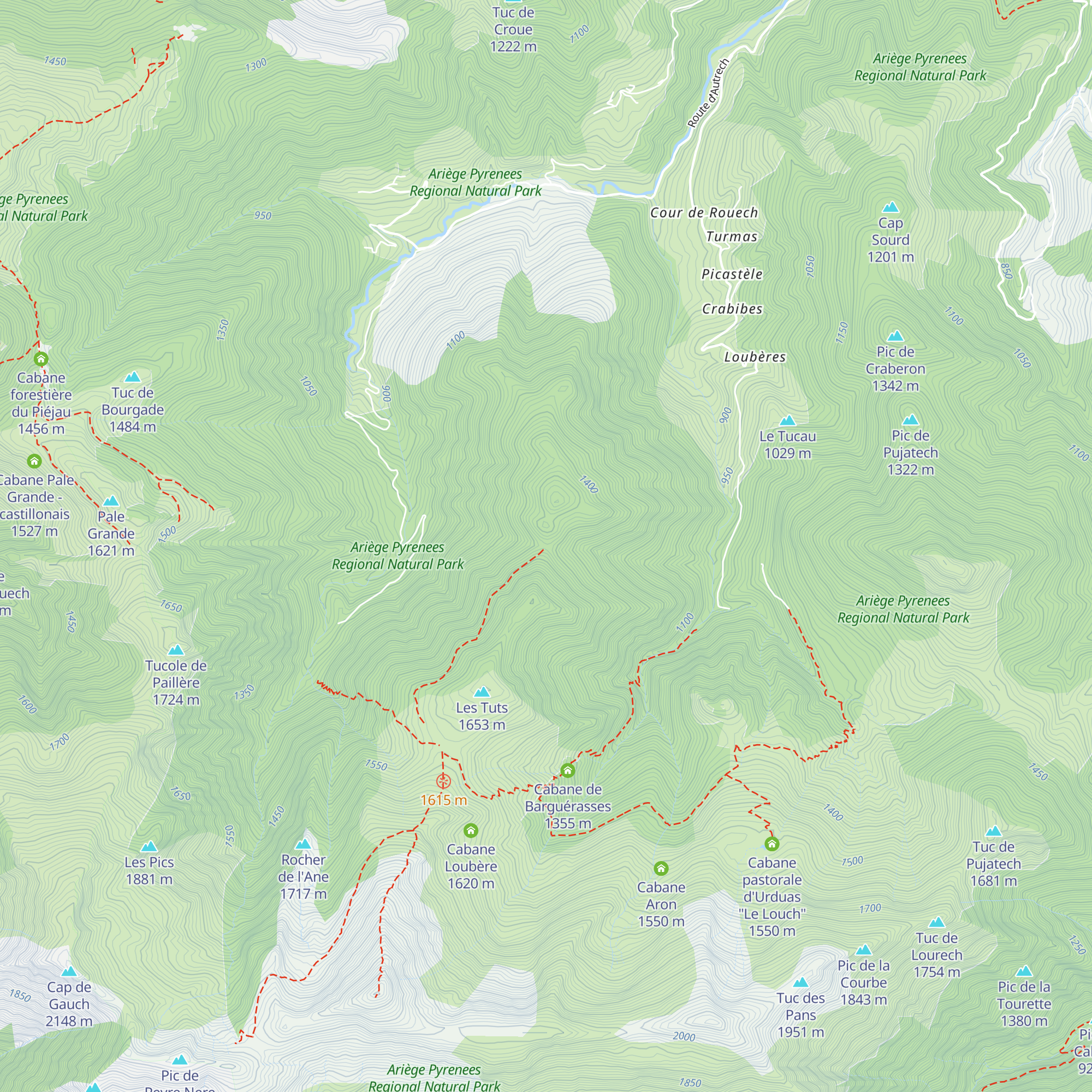 Refuge du col de L’Estrade map