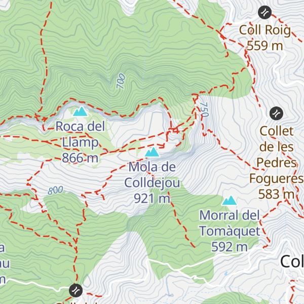 Map of Mola de Colldejou