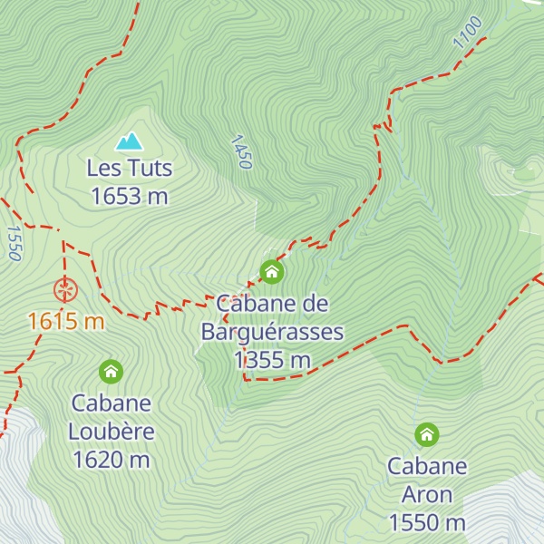 Map of Cabane de Barguérasses