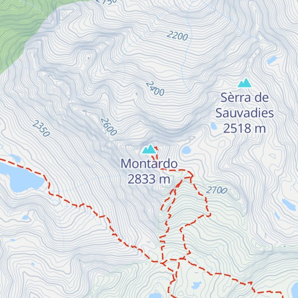 Map of Montardo