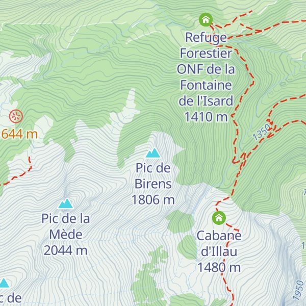 Map of Pic de Birens