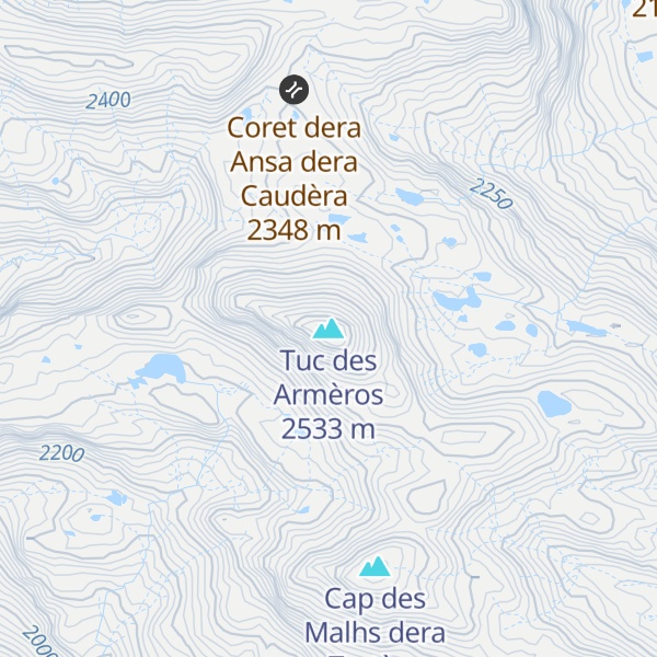 Map of Tuc des Armèros