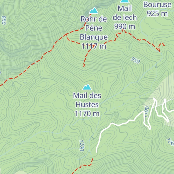Map of Mail des Hustes