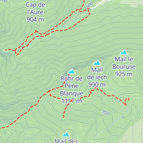 Map of Rohr de Péne Blanque