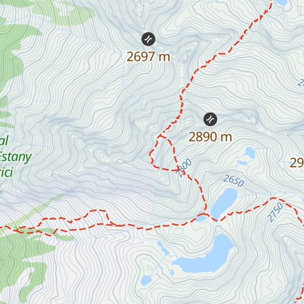 Map of Pic de Comalesbienes