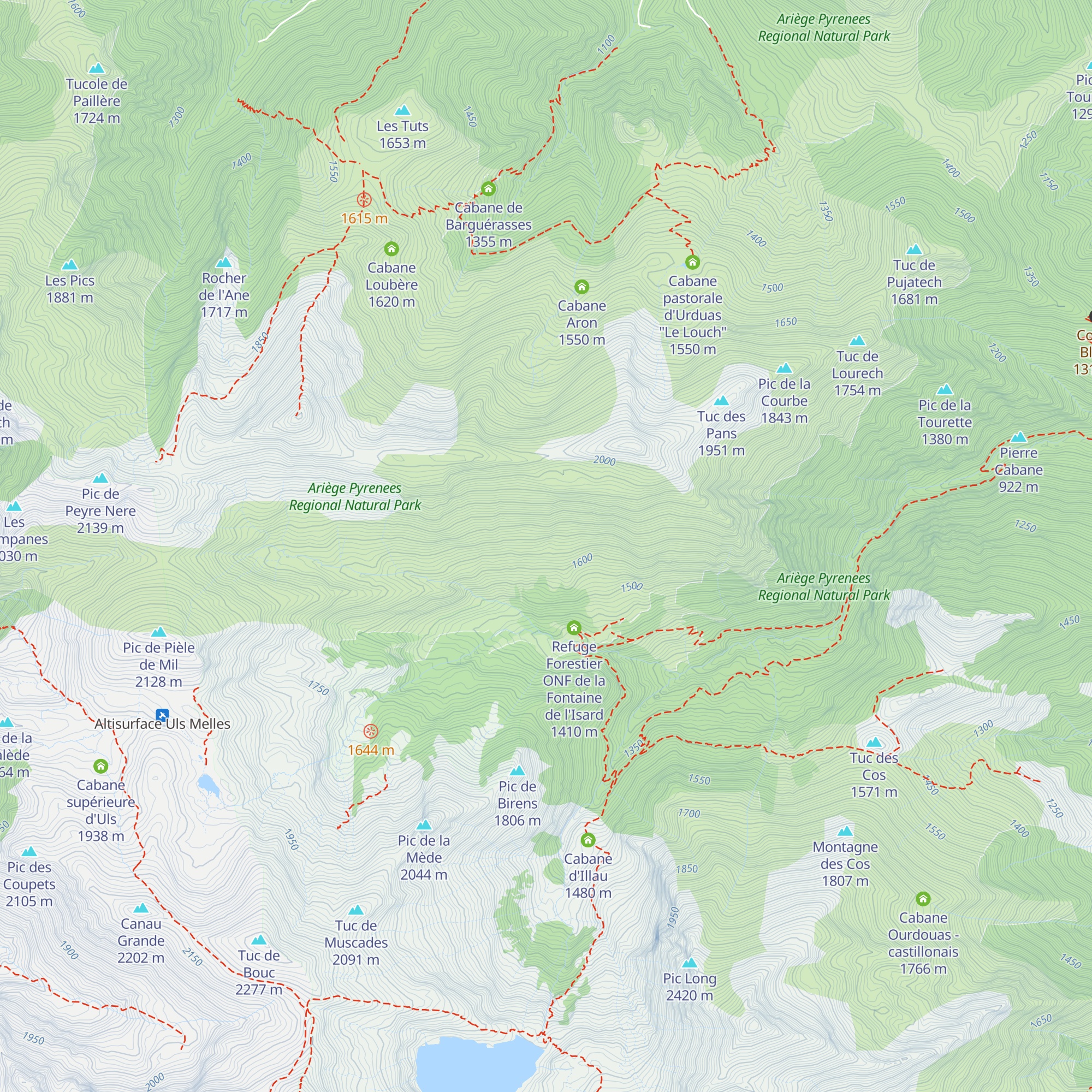 Cabane de la Loze map