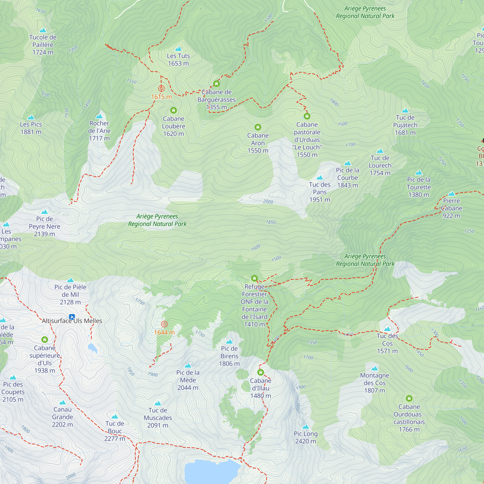 Cabane de la Loze map