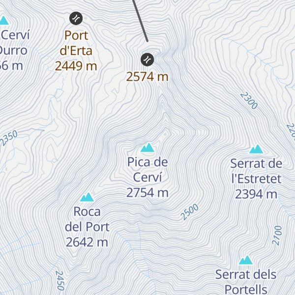 Map of Pica de Cerví