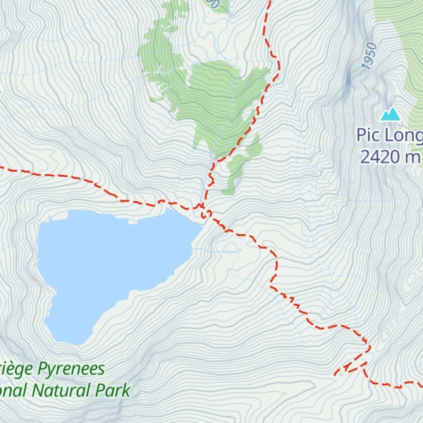 Map of Cabane de l'Étang d'Araing - Castillonais