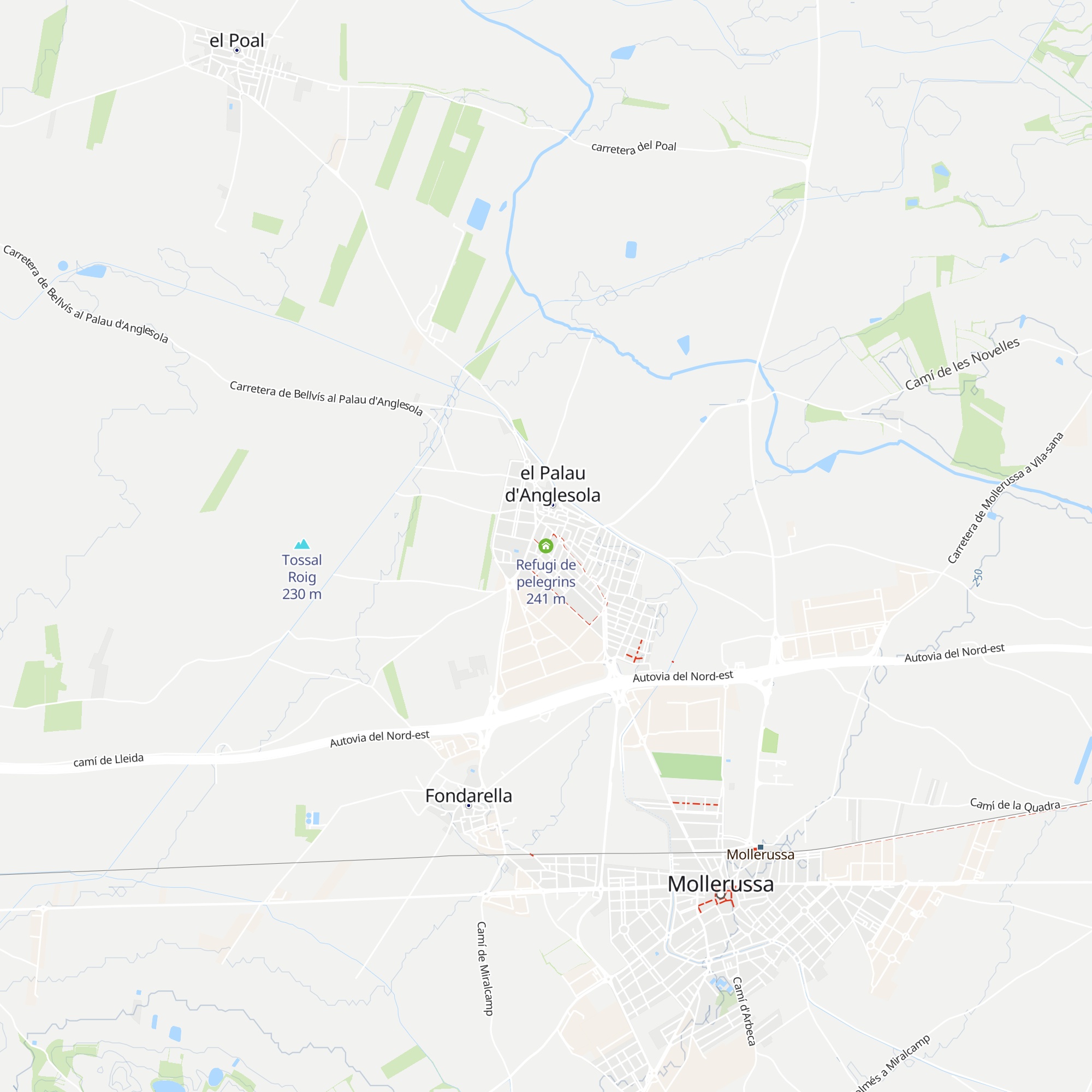 Refugi de pelegrins map