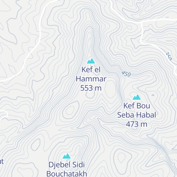 Map of Djebel Sabbah