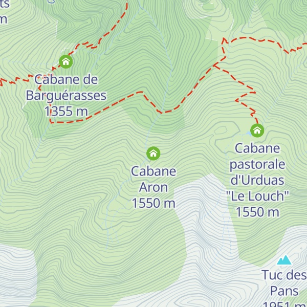 Map of Cabane Aron