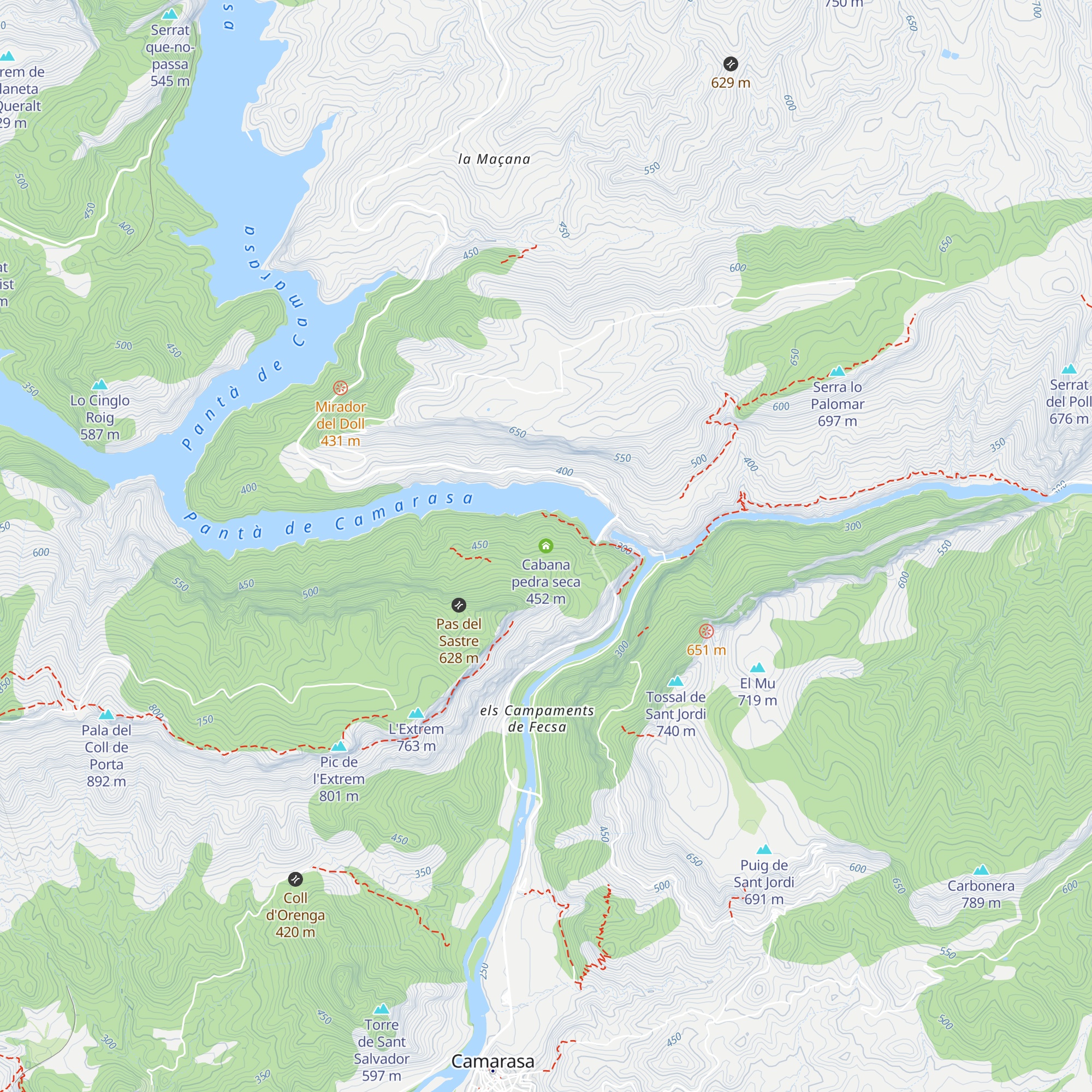 Cabana pedra seca map