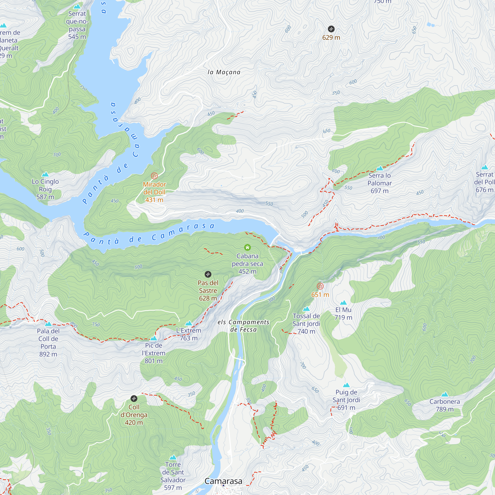 Cabana pedra seca map